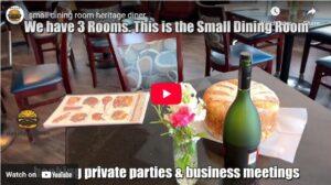 Small Dining Room Tour | Heritage Diner 🎥