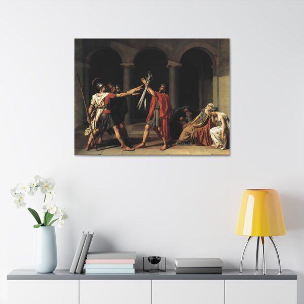 Oath of the Horatii 1784 - Jacques-Louis David Canvas Stretched, 1.5'' - Image 11