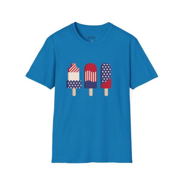 Patriotic Ice Cream T-Shirt | Unisex Softstyle Tee for Summer Celebrations, BBQs, 4th of July, Independence Day, Family Gatherings - Image 8