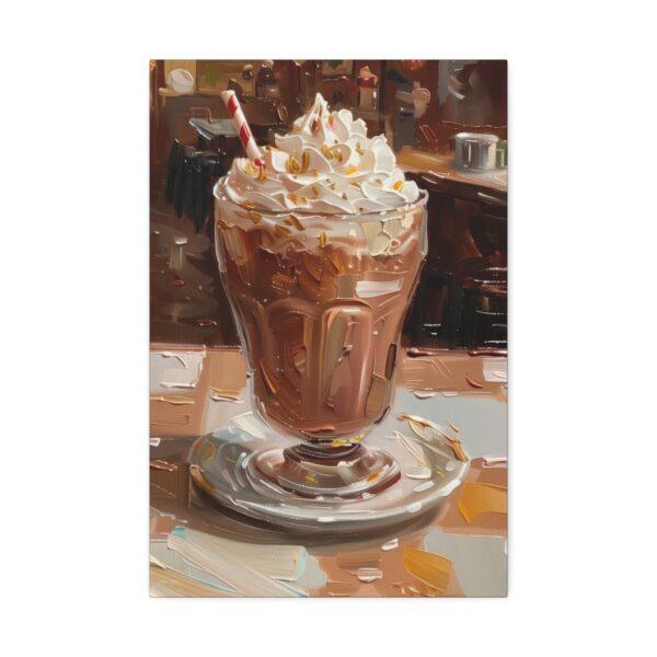 Chocolate Milk Painted Canvas Stretched, 1.5'' - Image 2