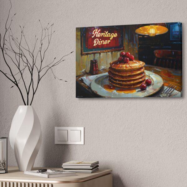 Cherry Syrup Pancakes Painting Canvas Stretched, 1.5'' - Image 8