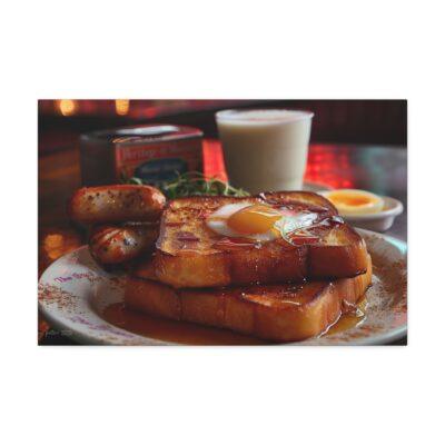 French Toast Sausage Canvas Stretched, 1.5''