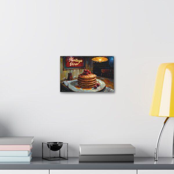 Cherry Syrup Pancakes Painting Canvas Stretched, 1.5'' - Image 3