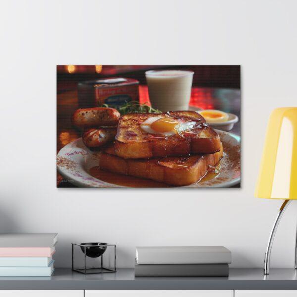 French Toast Sausage Canvas Stretched, 1.5'' - Image 3