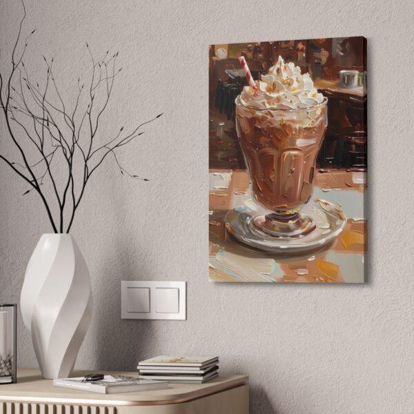 Chocolate Milk Painted Canvas Stretched, 1.5'' - Image 4