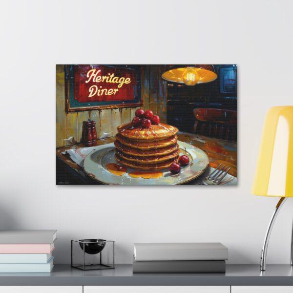 Cherry Syrup Pancakes Painting Canvas Stretched, 1.5'' - Image 7