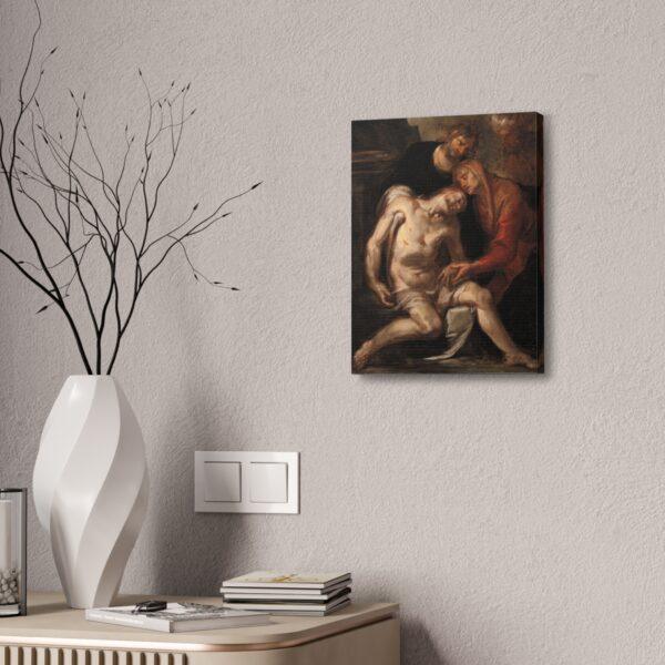 Pietà - Gioacchino Assereto - Canvas Stretched, 1.5'' - Image 8