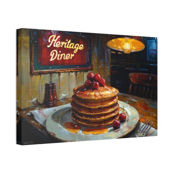 Cherry Syrup Pancakes Painting Canvas Stretched, 1.5'' - Image 6