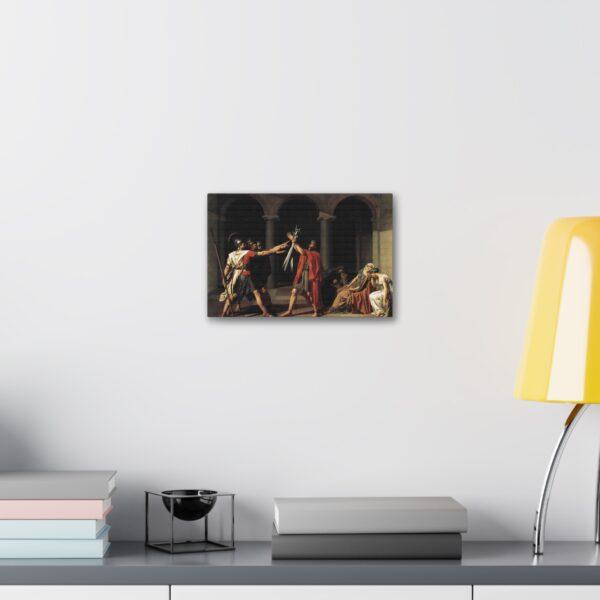 Oath of the Horatii 1784 - Jacques-Louis David Canvas Stretched, 1.5'' - Image 3