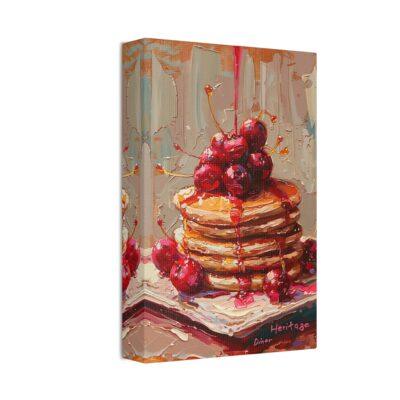 Cherry Pancake Painting Canvas Stretched, 1.5''