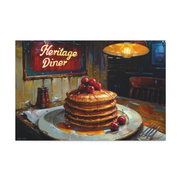 Cherry Syrup Pancakes Painting Canvas Stretched, 1.5'' - Image 5