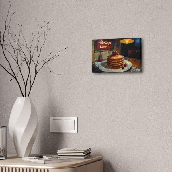 Cherry Syrup Pancakes Painting Canvas Stretched, 1.5'' - Image 4