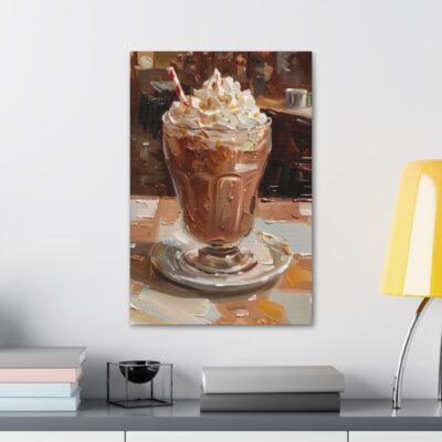 Chocolate Milk Painted Canvas Stretched, 1.5''