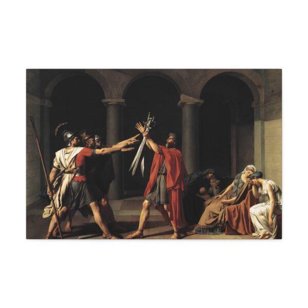 Oath of the Horatii 1784 - Jacques-Louis David Canvas Stretched, 1.5'' - Image 5