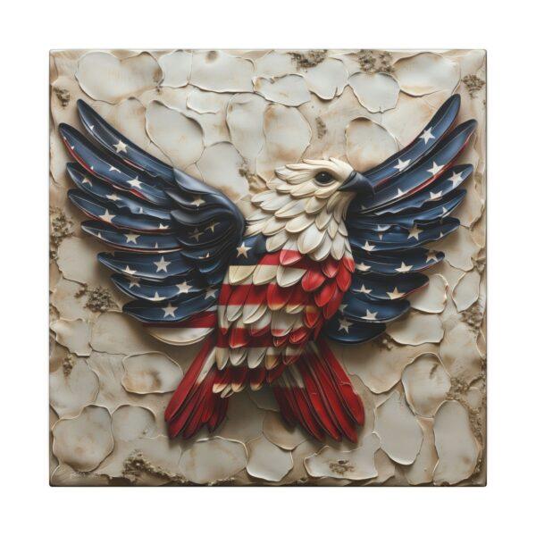 American Flag Bird Matte Canvas, Stretched, 0.75" - Image 2