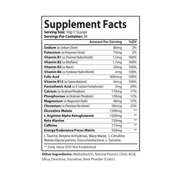 Pre-Workout Supplement, Watermelon (300g, 10.58oz) Heritage Vault - Image 5