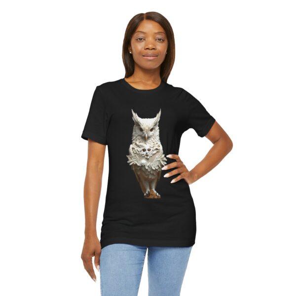 🦉 Mystic Owl & Enigmatic Woman – Visionary Fusion Edition 🦉 T-shirt - Image 5