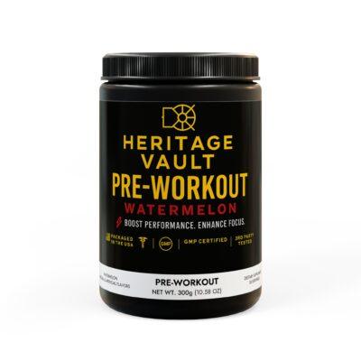 Pre-Workout Supplement, Watermelon (300g, 10.58oz) Heritage Vault