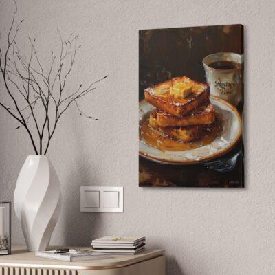 French Toast Butter Painted Canvas Stretched, 1.5''