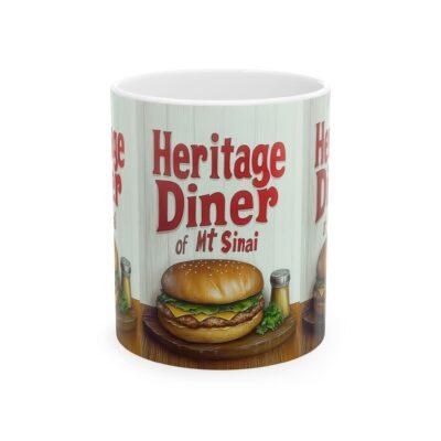 Retro Diner Ceramic Mug, Vintage Coffee Cup, Gift for Foodies, Kitchen Decor, Heritage Diner Mug, Unique Drinkware
