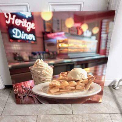pie 30" x 30" Stretched Canvas Print