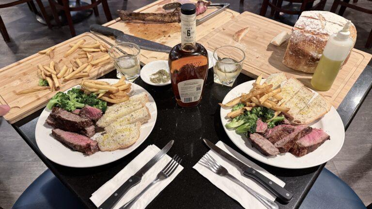 A Tomahawk 3lb Ribeye Steak