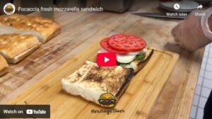 A Perfect Bite: The Focaccia Fresh Mozzarella Sandwich