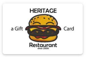 Save $5 on Heritage eGift Cards Today