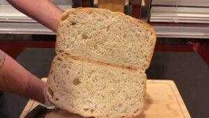 🥖 Slicing Into a 3lb Sourdough Loaf: A Crumb Story